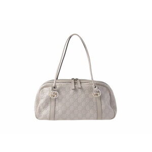 Gucci Guccissima Boston Bag Ivory White Calfskin